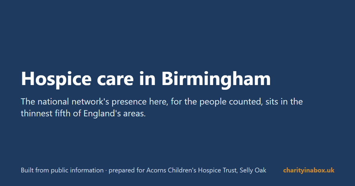 Hospice care in Birmingham