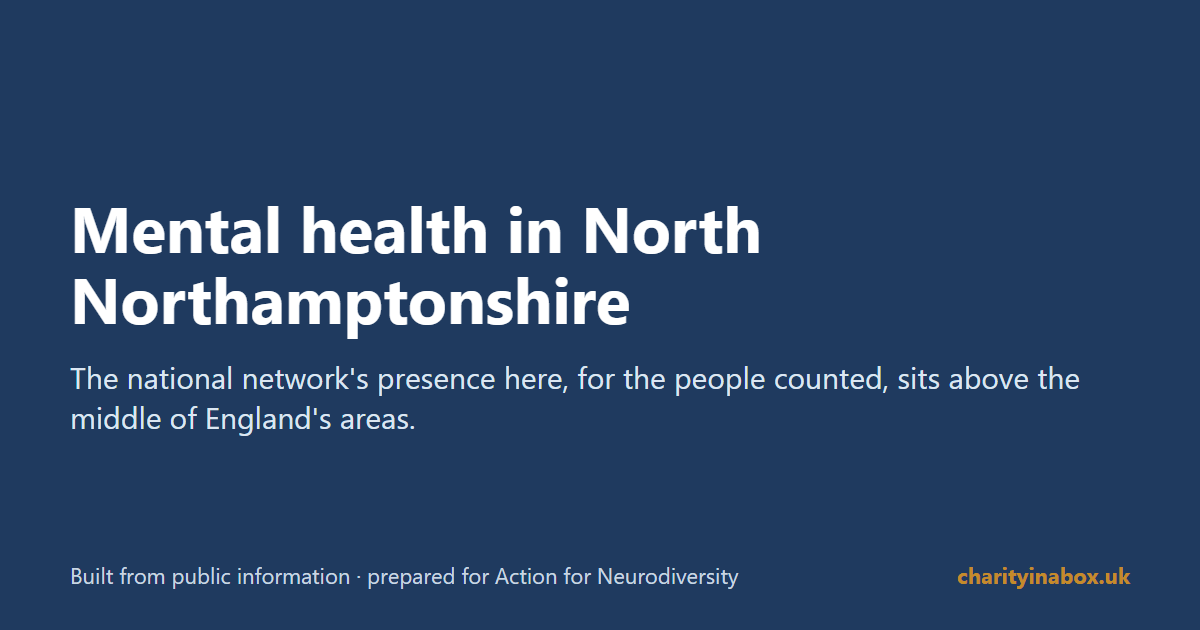 Mental health in North Northamptonshire