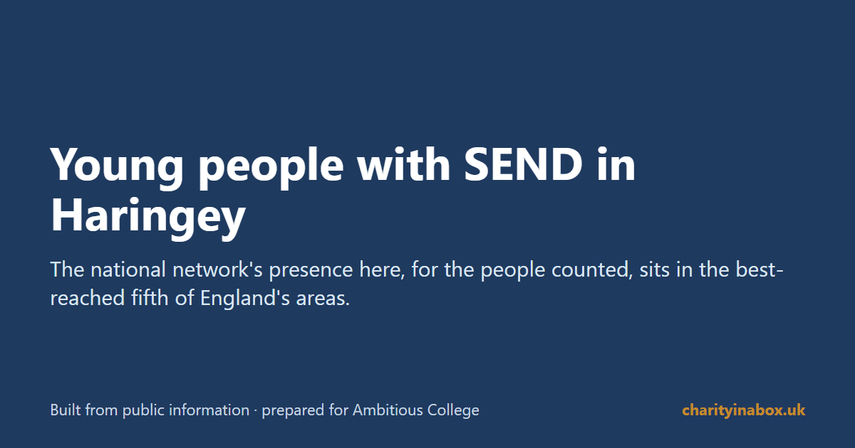 Young people with SEND in Haringey