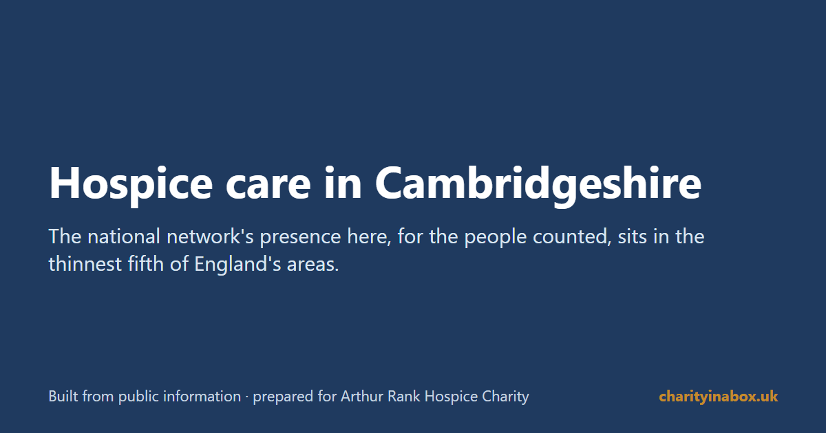 Hospice care in Cambridgeshire