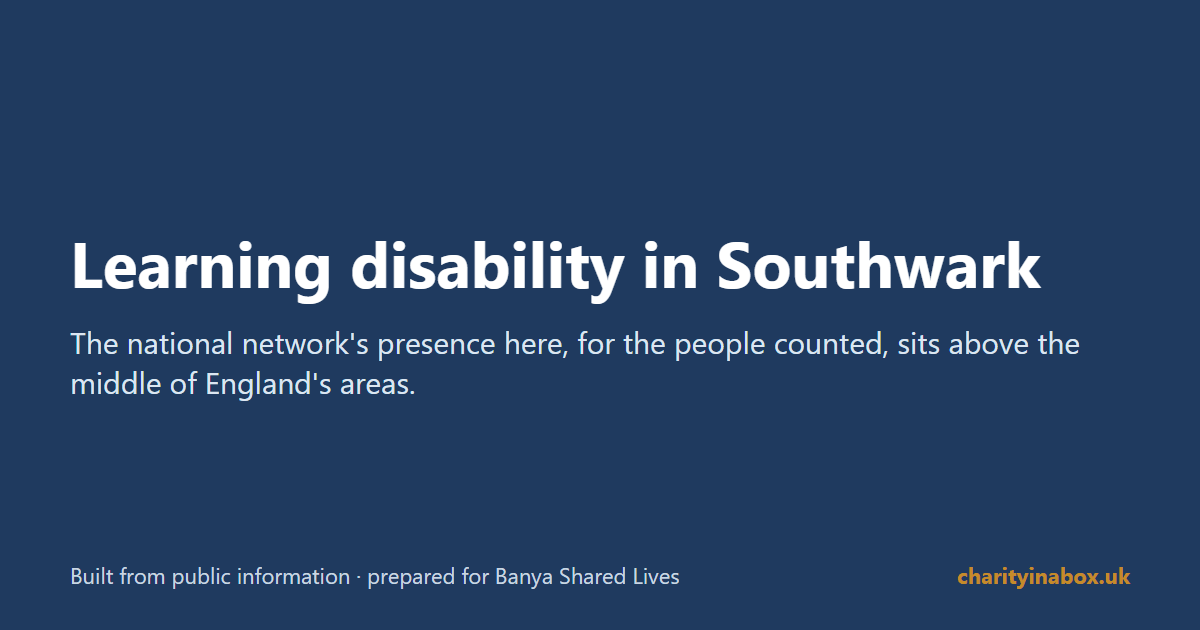Learning disability in Southwark