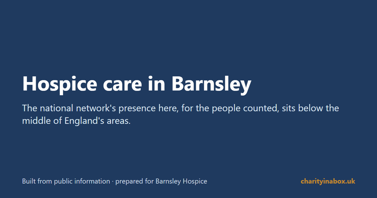 Hospice care in Barnsley