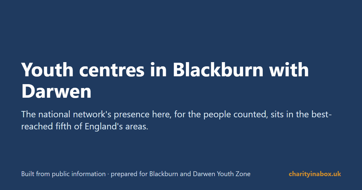 Youth centres in Blackburn with Darwen
