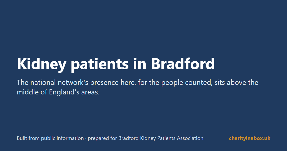 Kidney patients in Bradford
