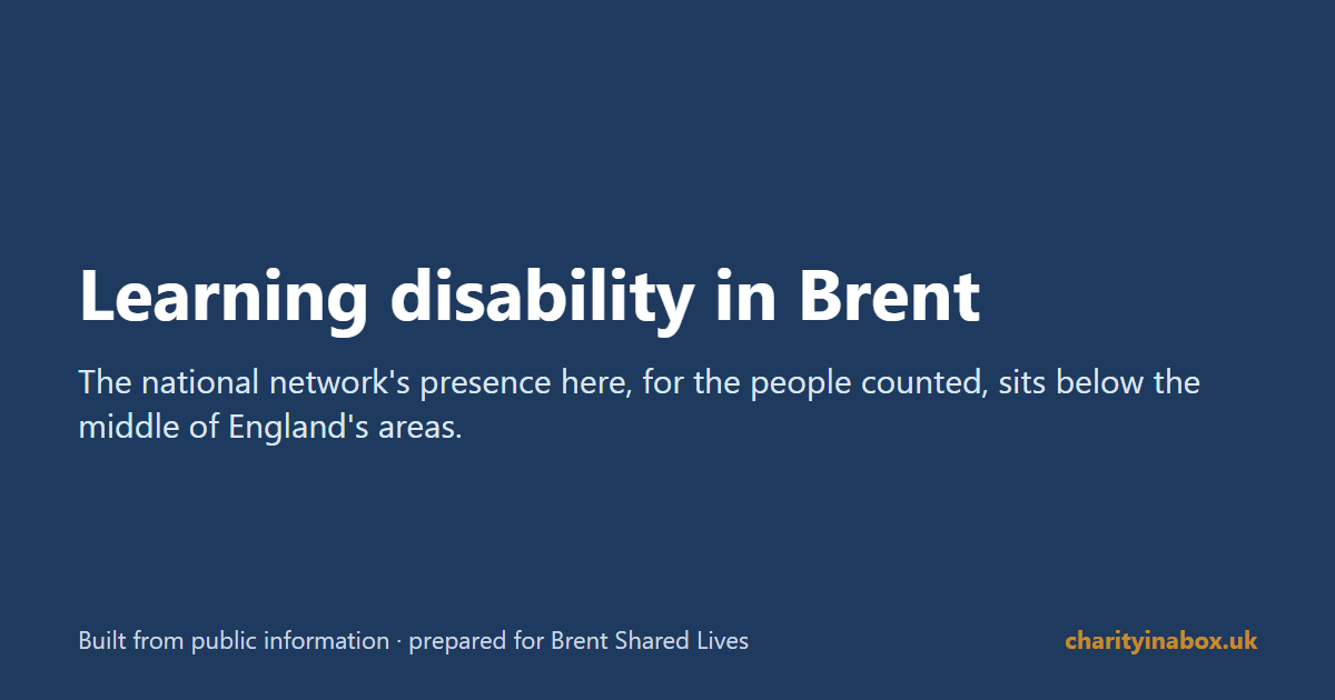 Learning disability in Brent