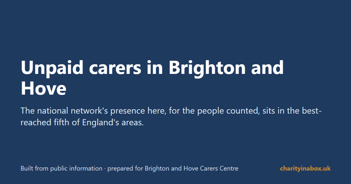 Unpaid carers in Brighton and Hove