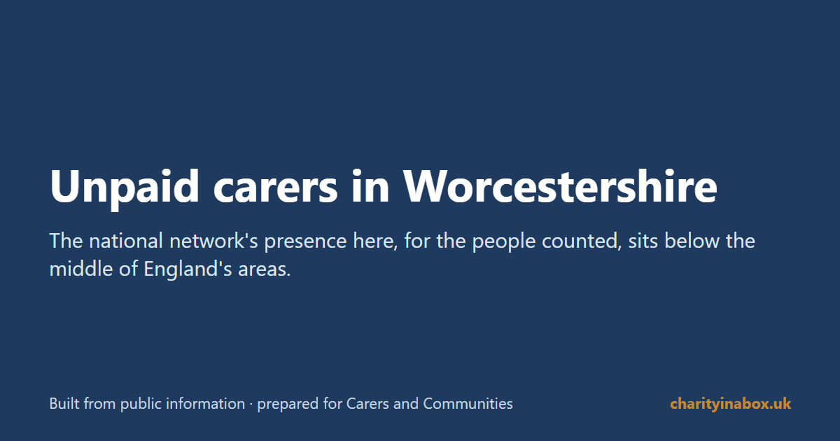 Unpaid carers in Worcestershire
