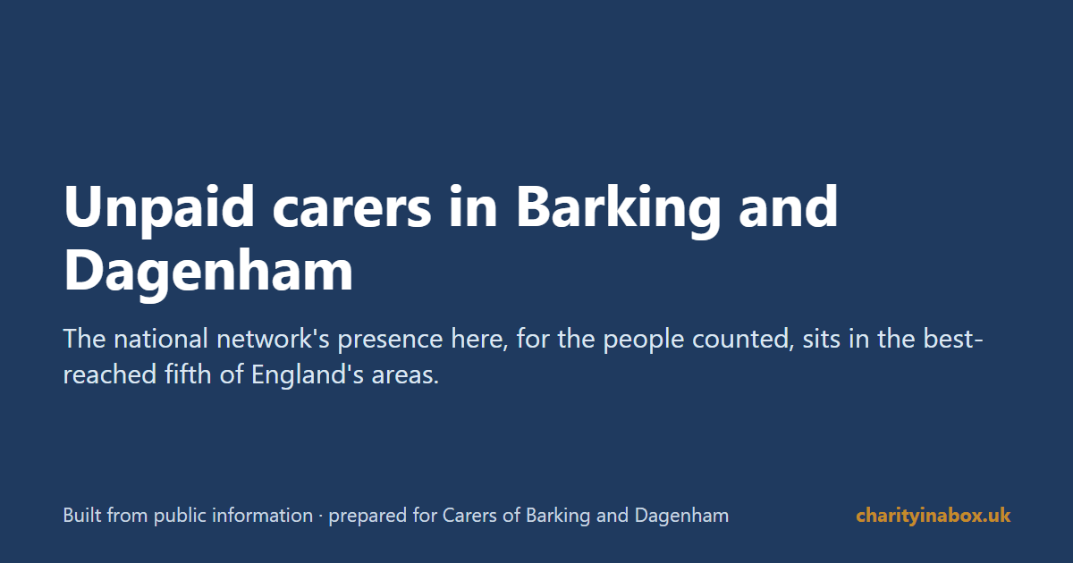 Unpaid carers in Barking and Dagenham