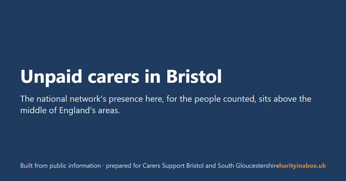 Unpaid carers in Bristol