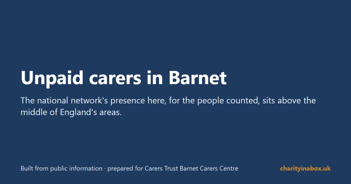 Unpaid carers in Barnet