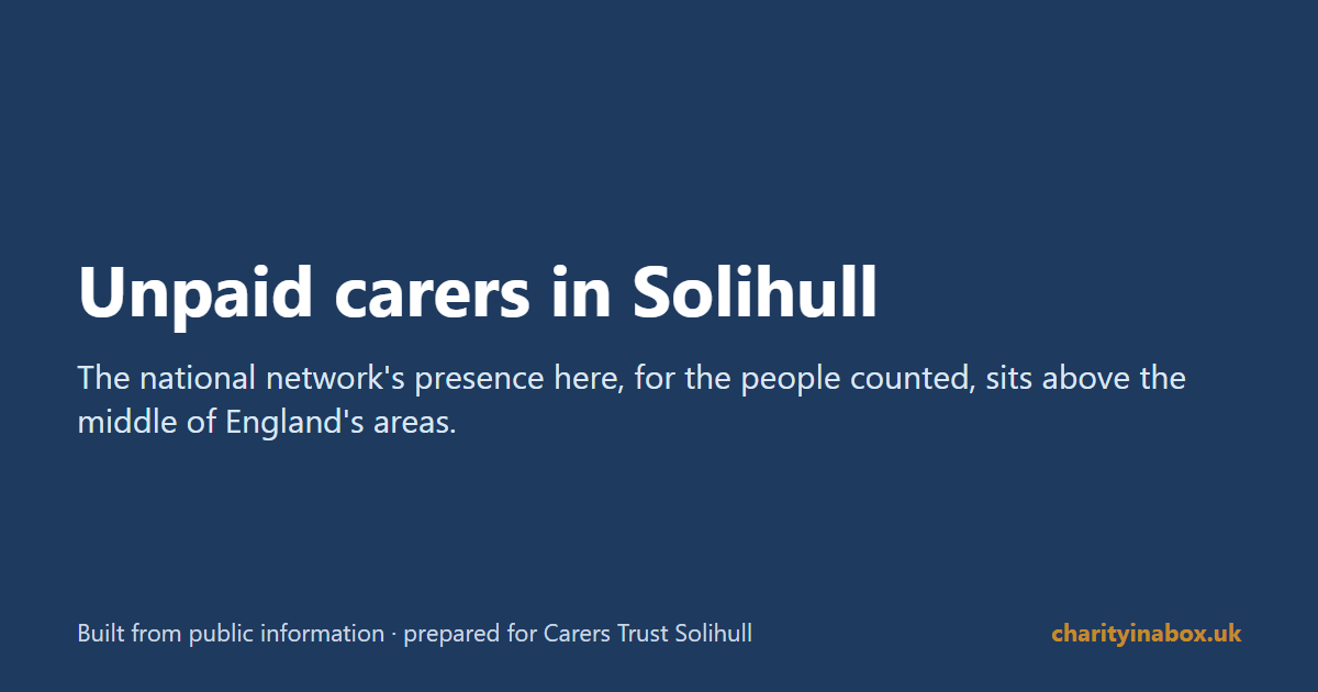 Unpaid carers in Solihull
