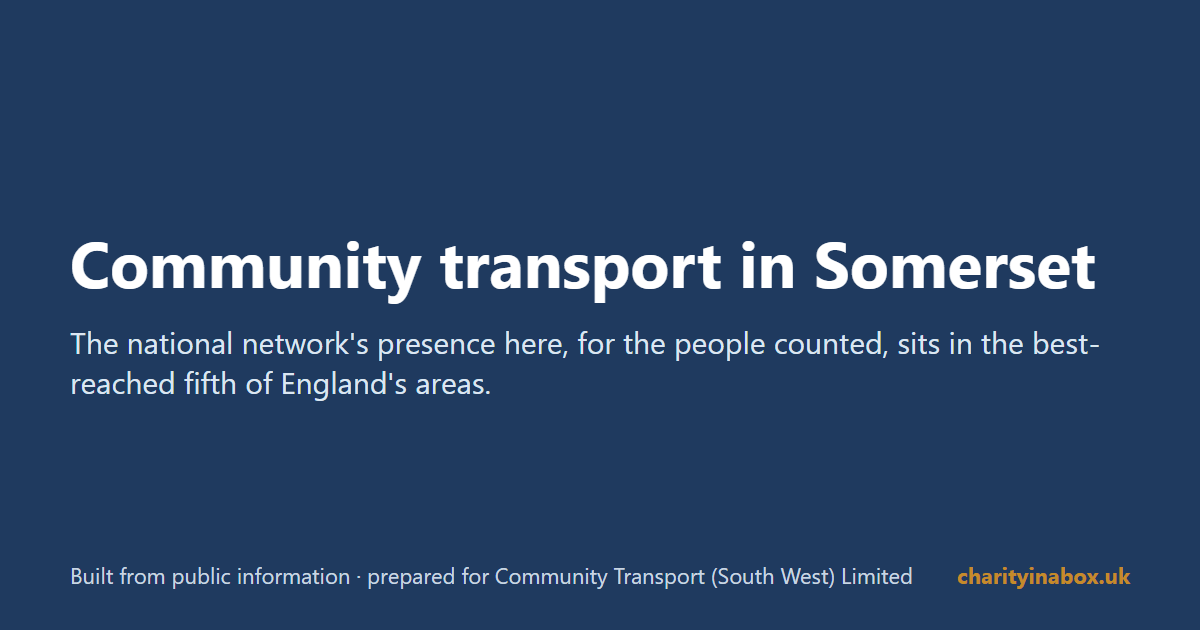Community transport in Somerset