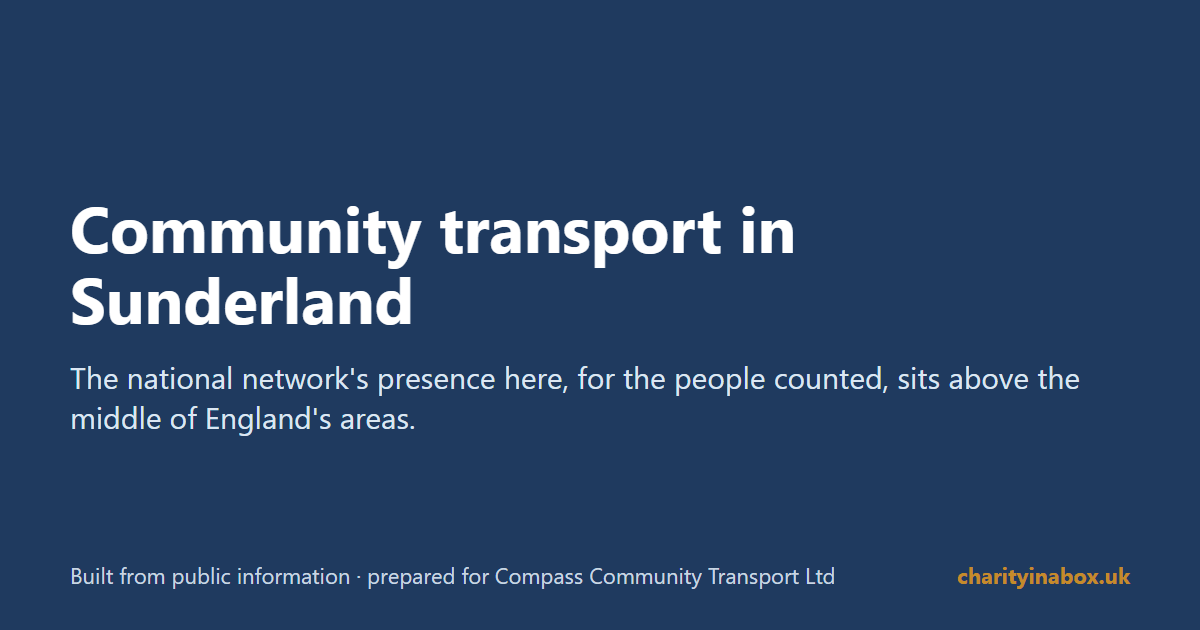 Community transport in Sunderland