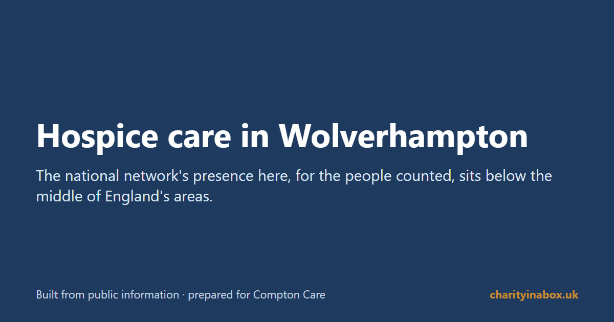 Hospice care in Wolverhampton
