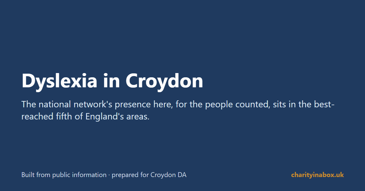 Dyslexia in Croydon