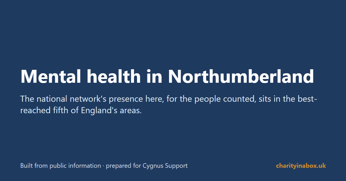 Mental health in Northumberland