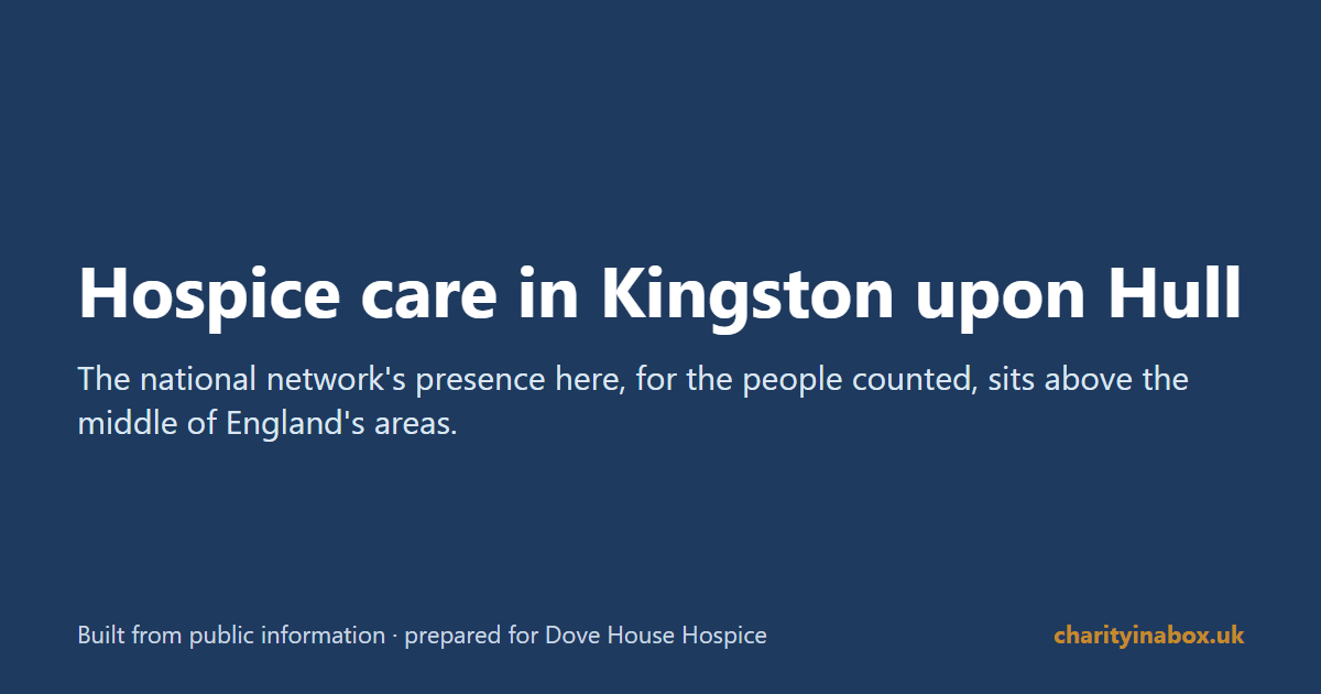 Hospice care in Kingston upon Hull