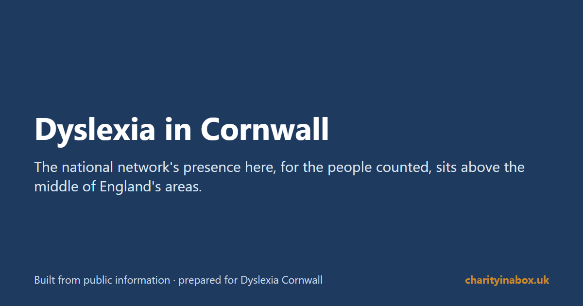 Dyslexia in Cornwall