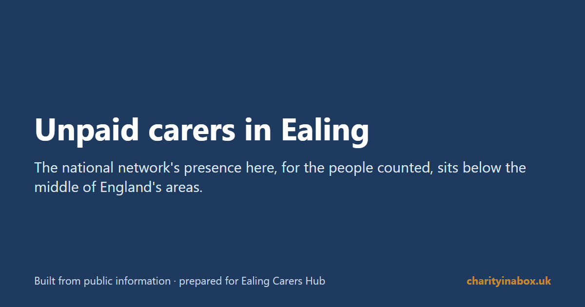 Unpaid carers in Ealing