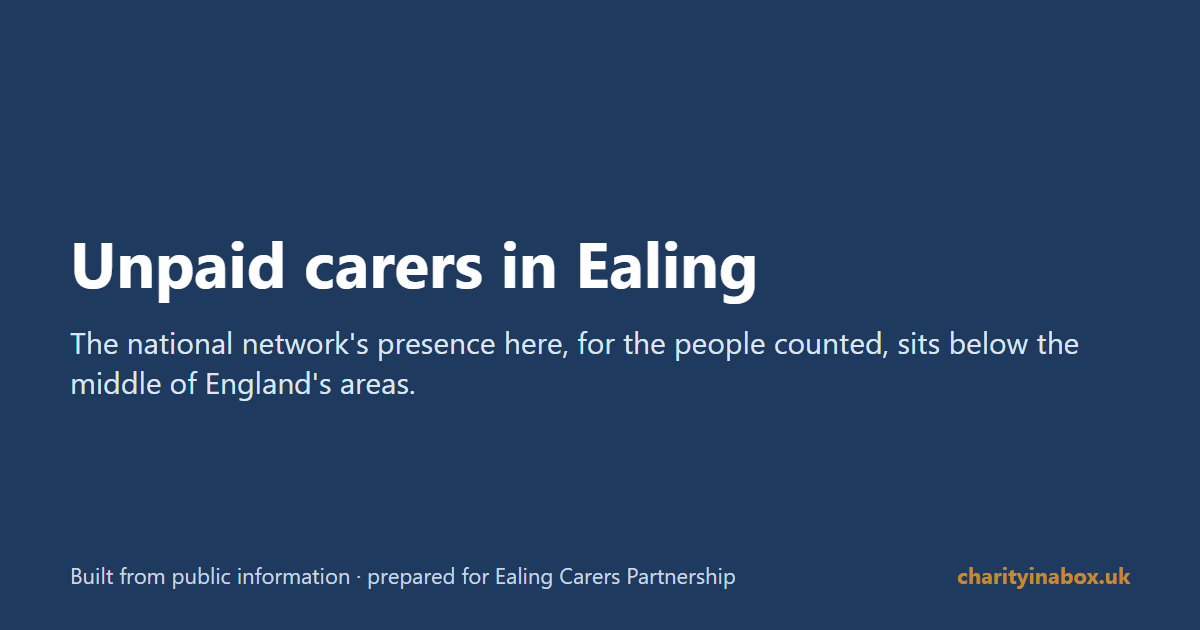 Unpaid carers in Ealing