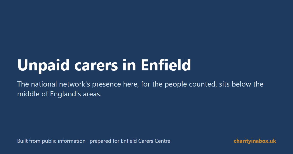Unpaid carers in Enfield