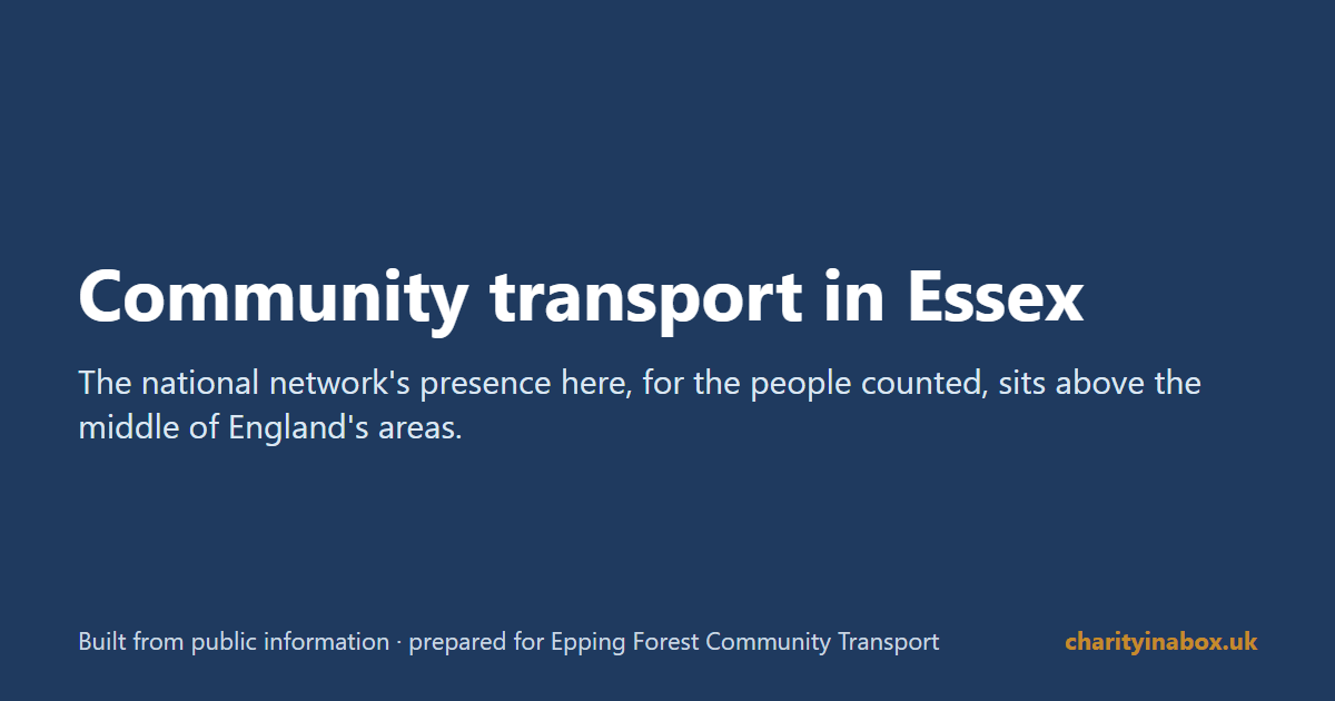 Community transport in Essex