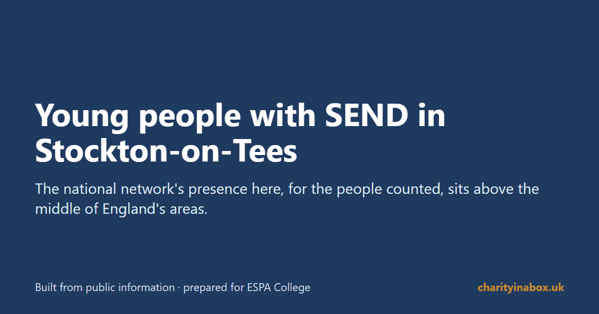 Young people with SEND in Stockton-on-Tees