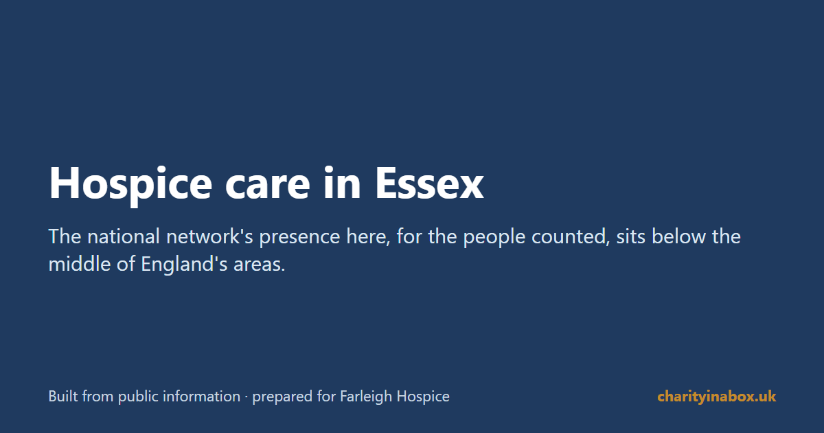Hospice care in Essex