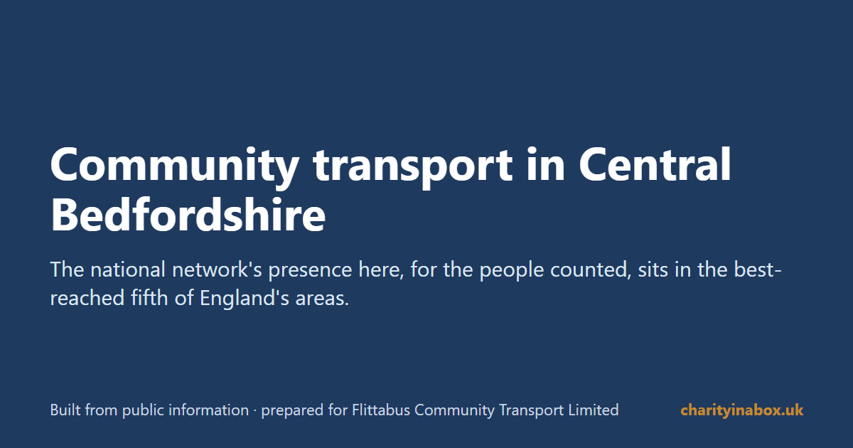 Community transport in Central Bedfordshire