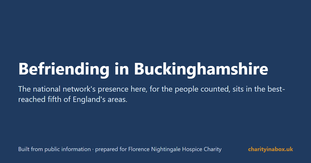 Befriending in Buckinghamshire