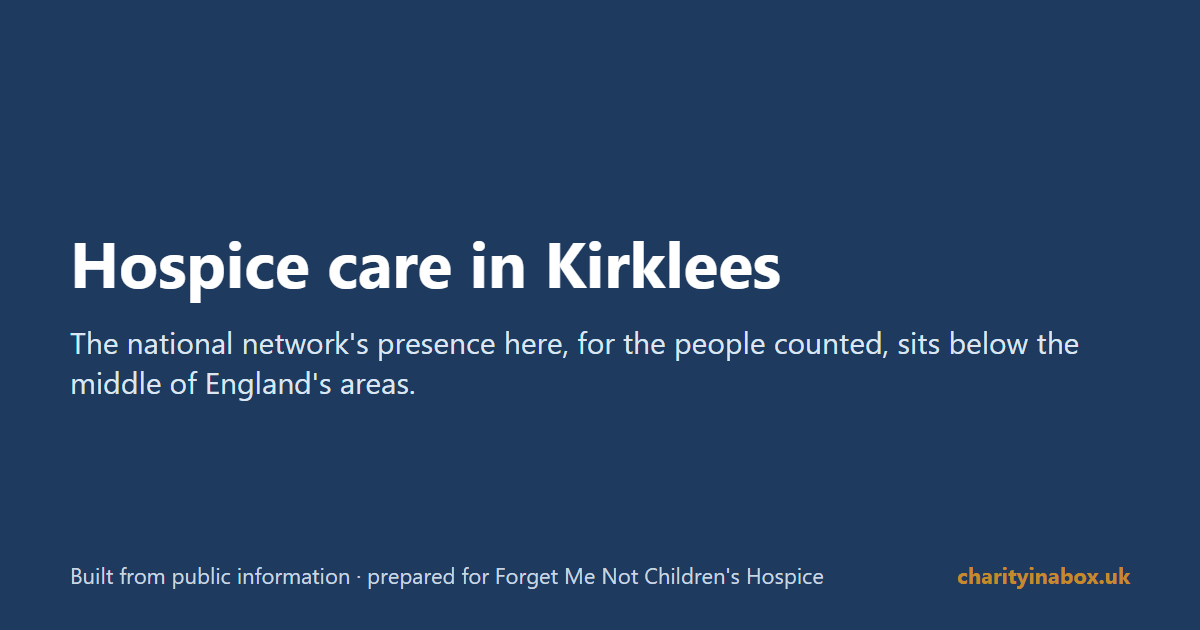 Hospice care in Kirklees