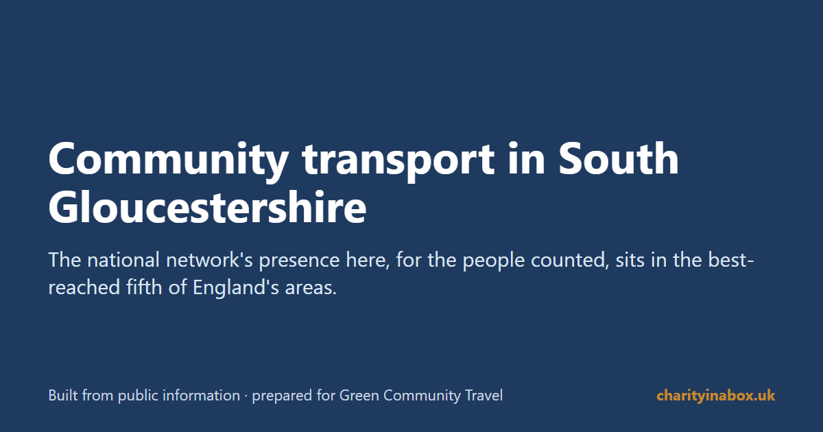 Community transport in South Gloucestershire
