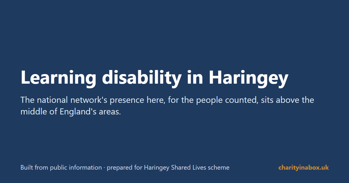 Learning disability in Haringey
