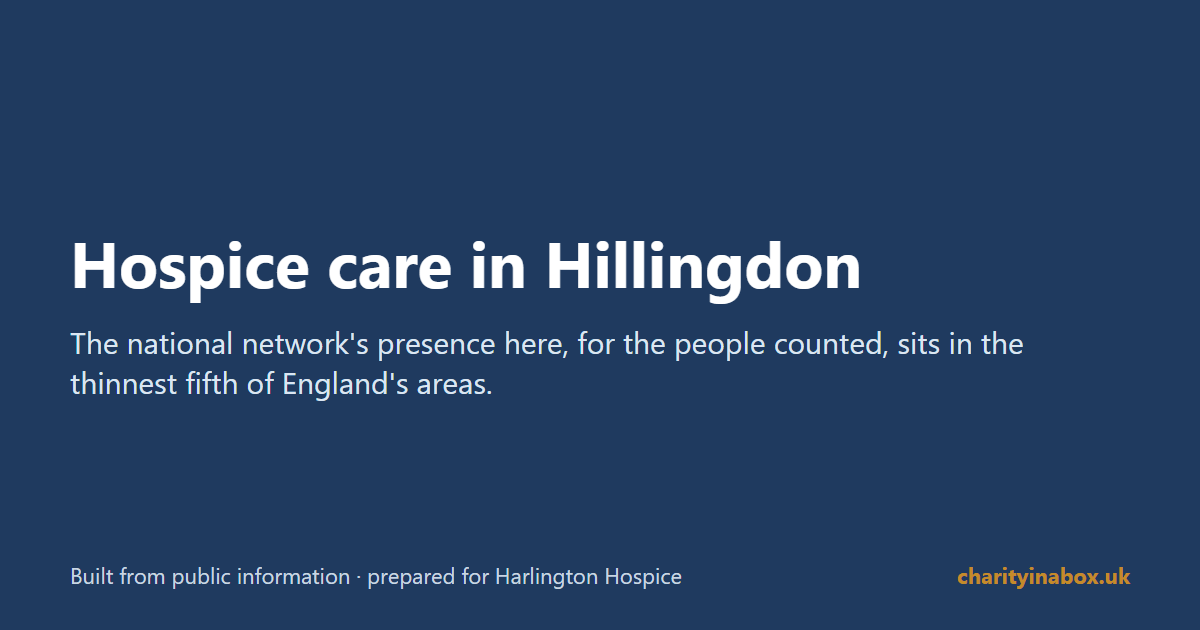 Hospice care in Hillingdon