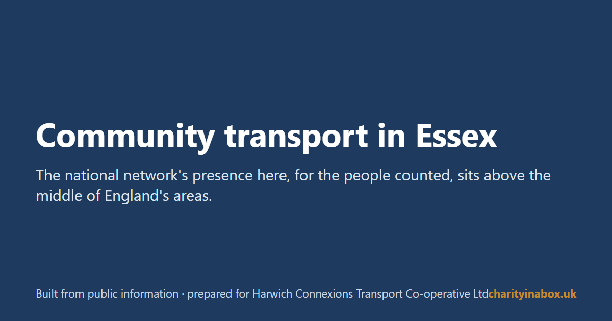 Community transport in Essex