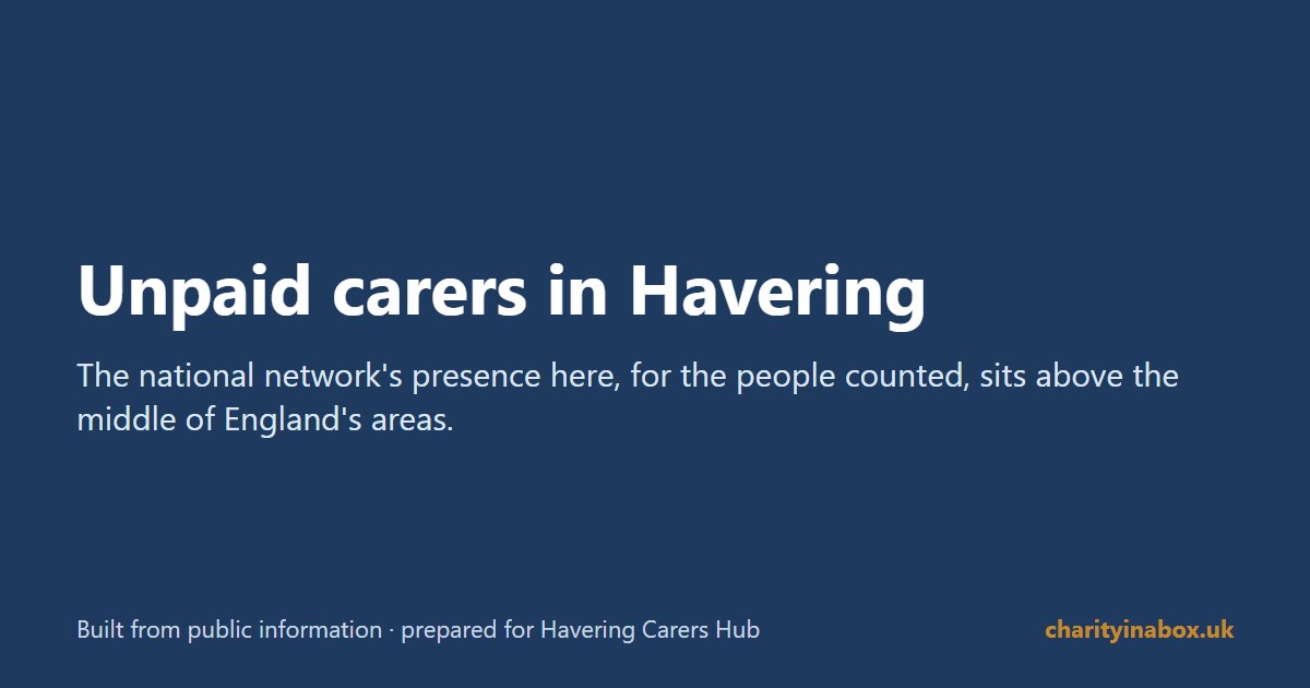 Unpaid carers in Havering