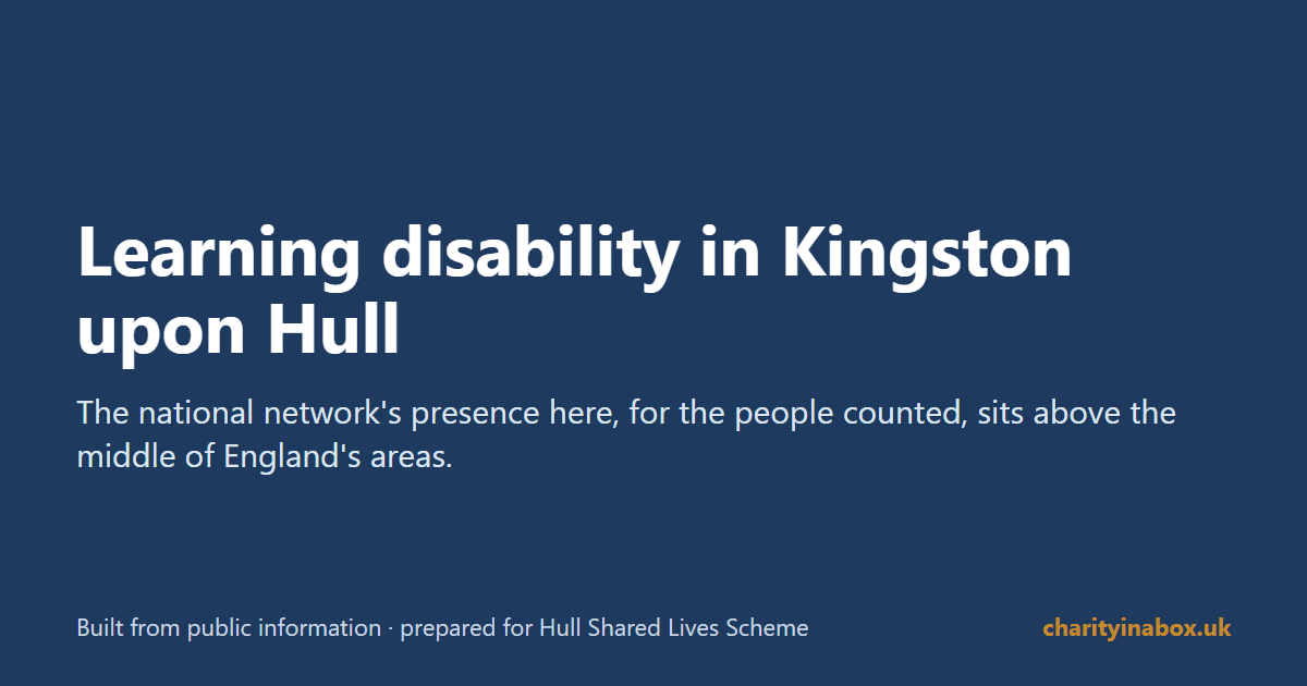 Learning disability in Kingston upon Hull