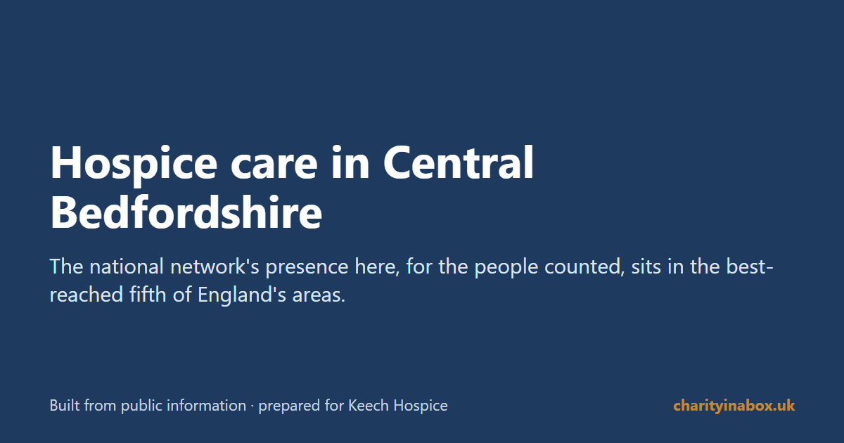 Hospice care in Central Bedfordshire