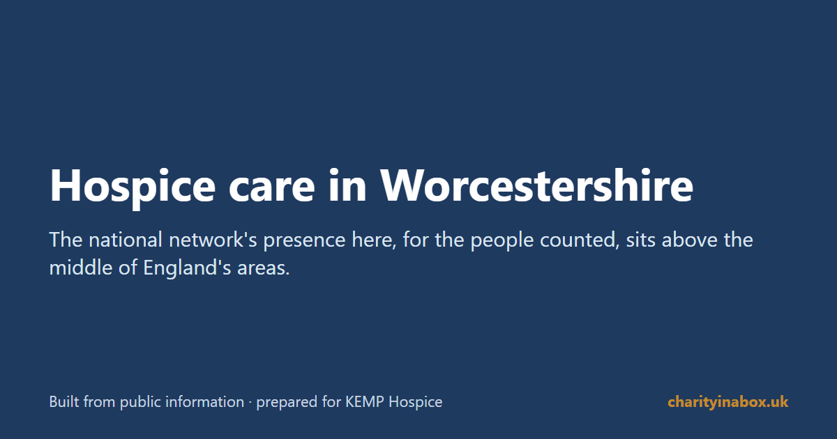 Hospice care in Worcestershire