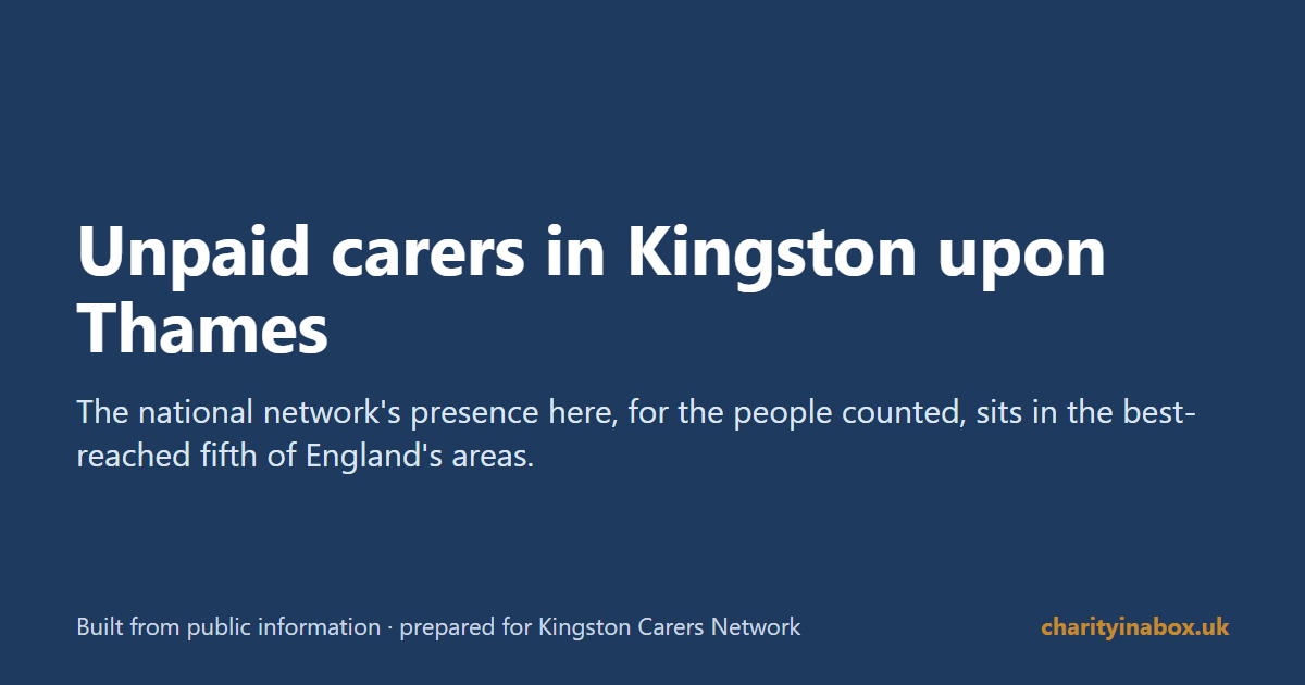 Unpaid carers in Kingston upon Thames