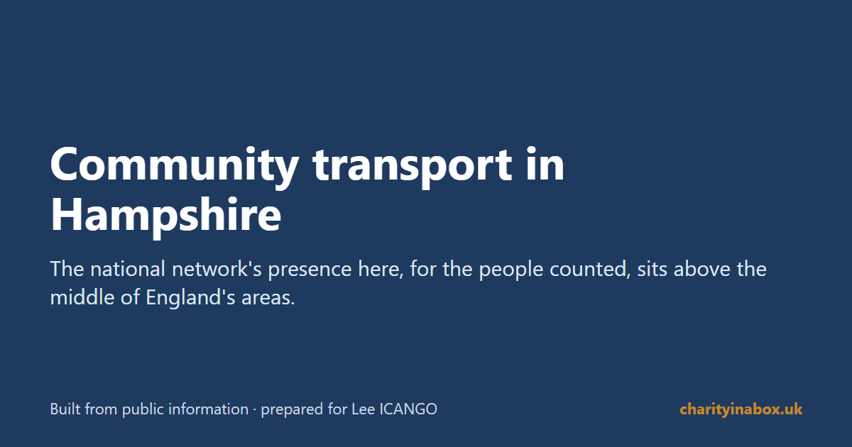 Community transport in Hampshire