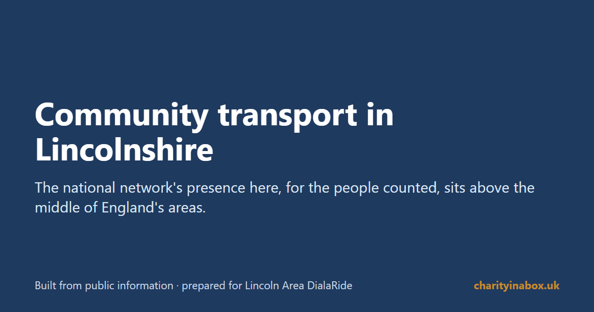 Community transport in Lincolnshire