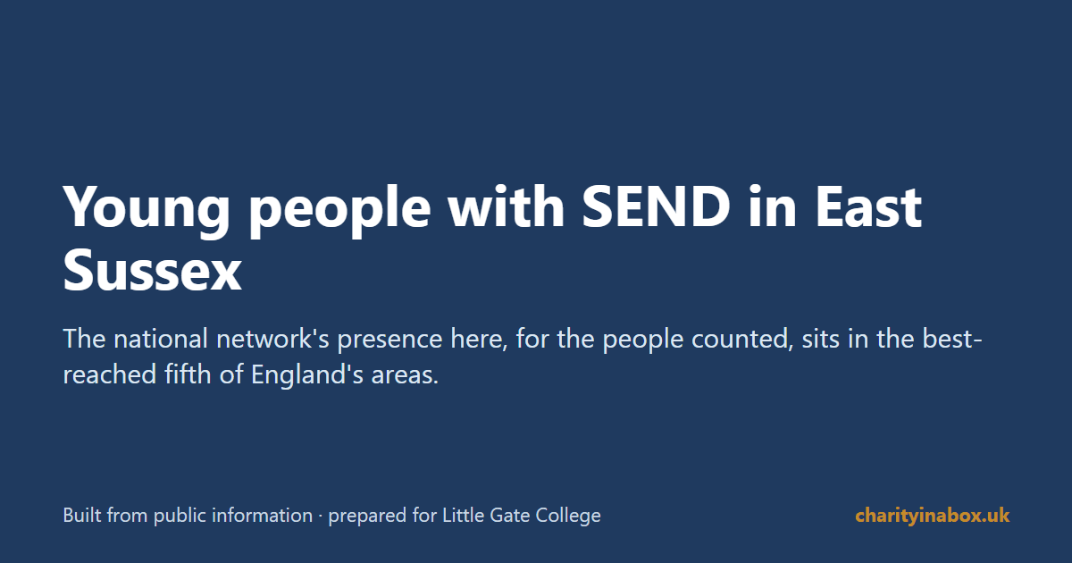 Young people with SEND in East Sussex