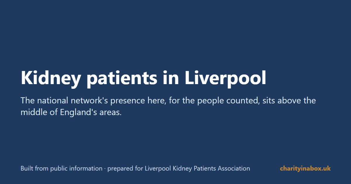 Kidney patients in Liverpool