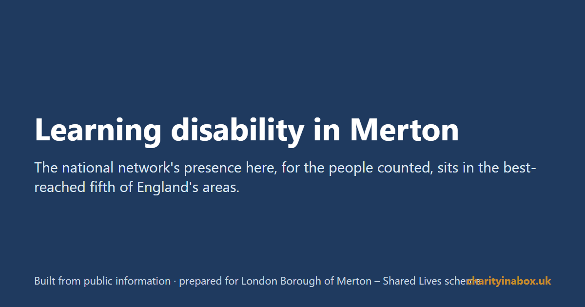 Learning disability in Merton