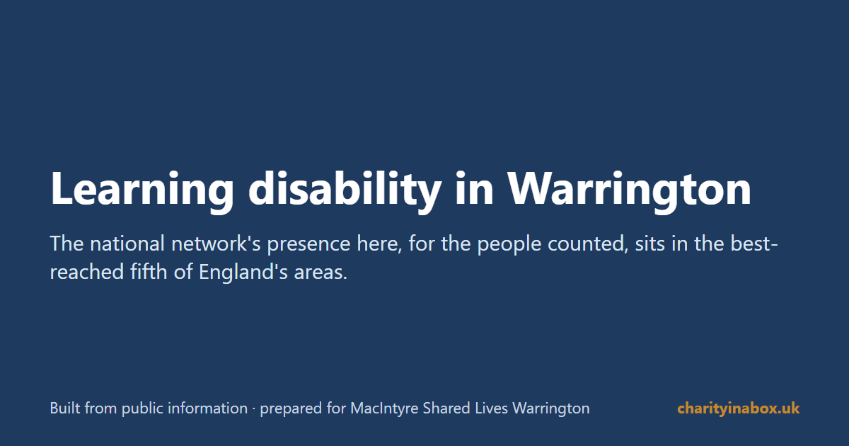 Learning disability in Warrington