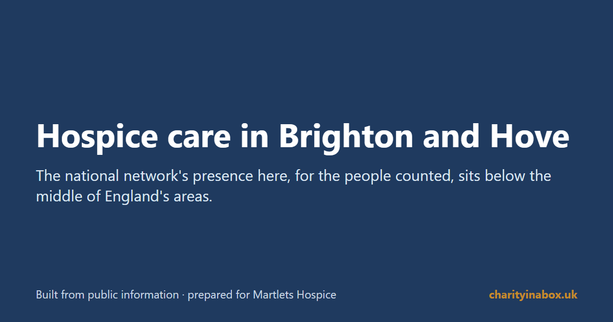 Hospice care in Brighton and Hove