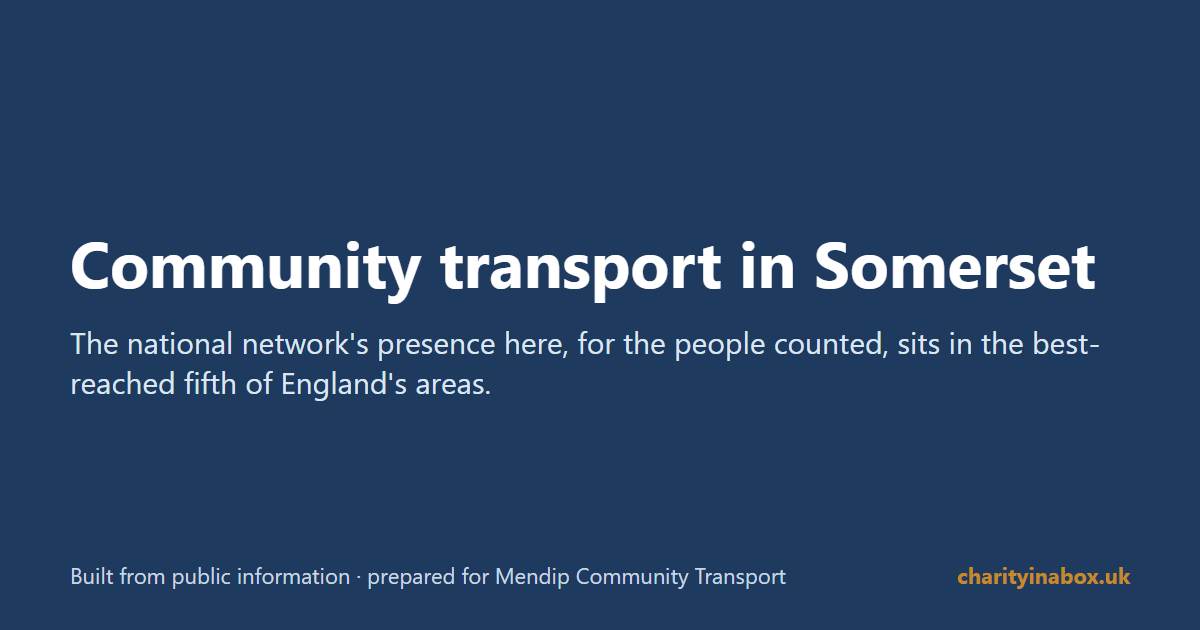 Community transport in Somerset