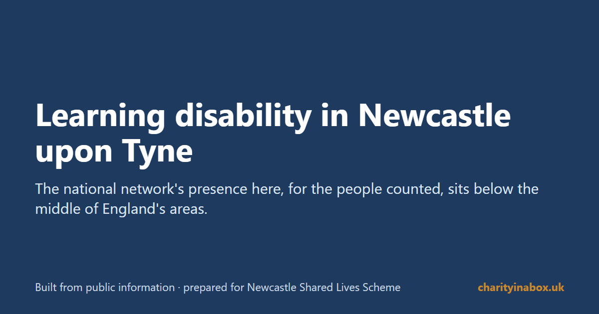 Learning disability in Newcastle upon Tyne