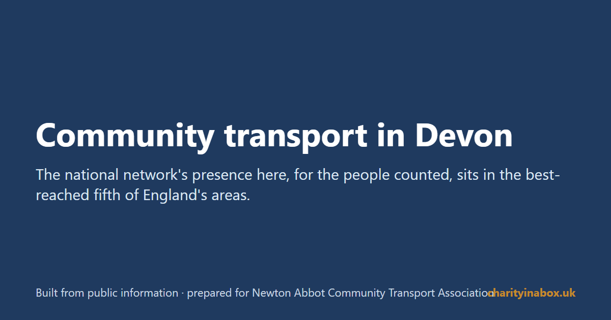Community transport in Devon